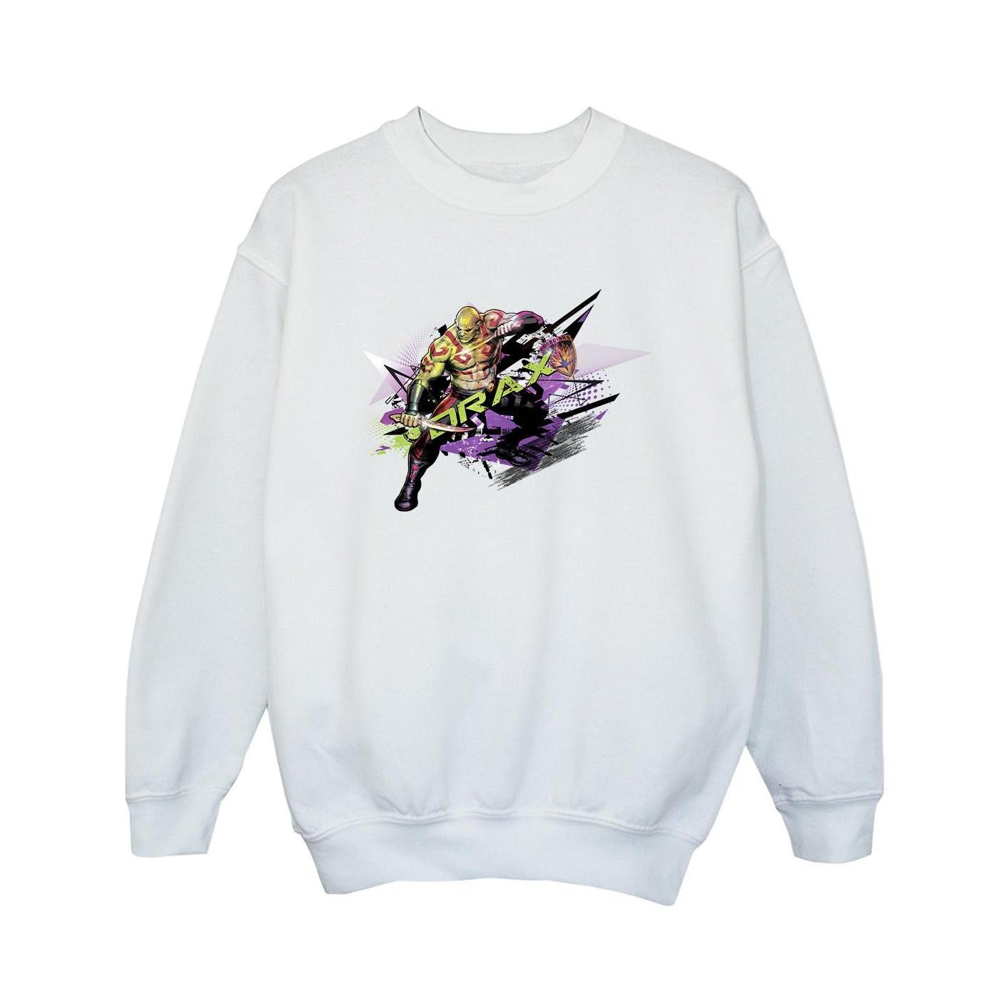 Image of Guardians Of The Galaxy Abstract Drax Sweatshirt Jungen Weiss 152-158