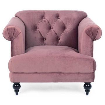 Fauteuil Blossom, vieux rose