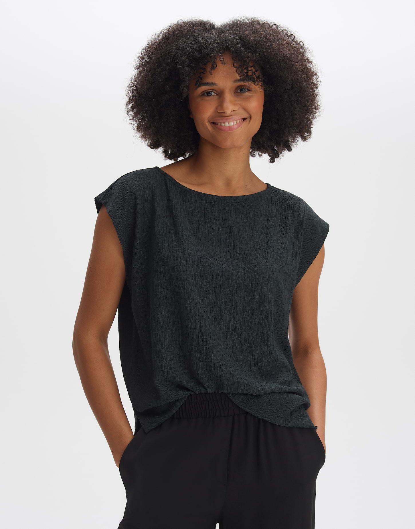 Image of Shirt Sefuro Gerader Schnitt Damen Petroleumblau 38