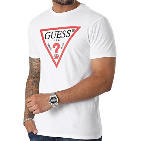 GUESS Basic Classic Triangle Logo T-Shirt  