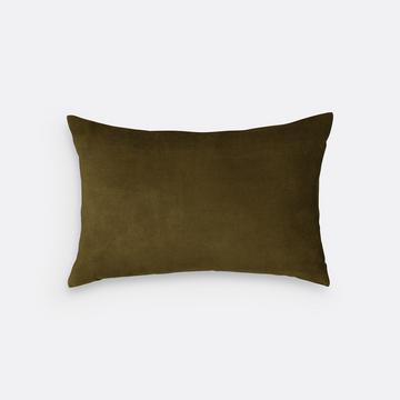 Housse de coussin en velours rectangulaire