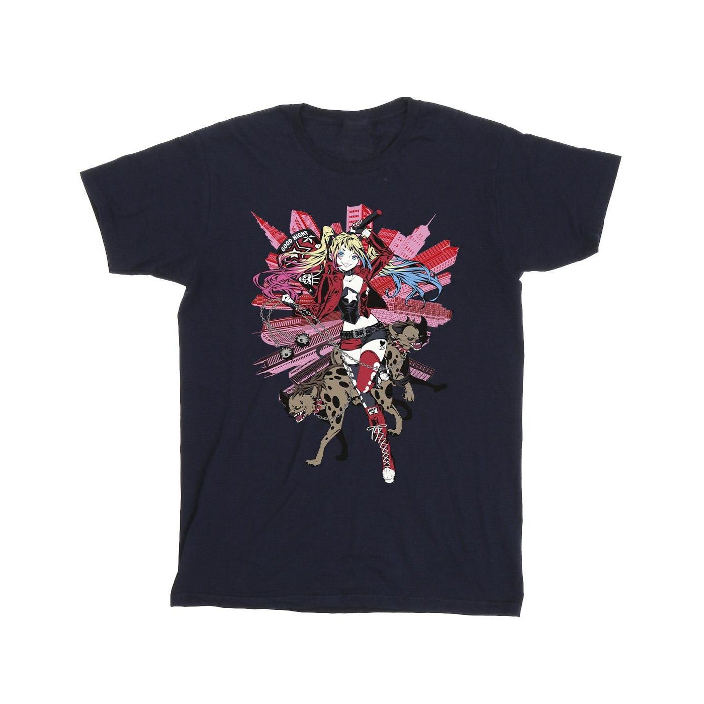 Image of Harley Quinn Hyenas Tshirt Mädchen Marine 116