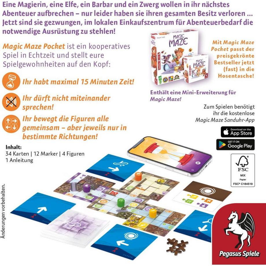 Pegasus Spiele  Magic Maze Pocket 