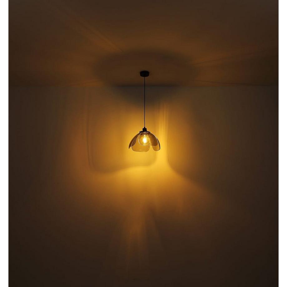 mutoni Lampe à suspension Fairlie métal noir mat 1xE27  