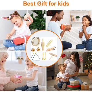 Activity-board  Set d'instruments de musique pour enfants, set de percussions en bois Schlagwerk Rhythm 