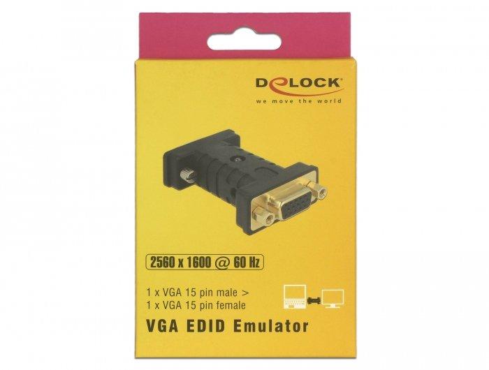 DeLock  DeLOCK 63326 adattatore per inversione del genere dei cavi VGA (D-Sub) VGA (D-Sub) + USB Nero 