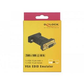 DeLock  DeLOCK 63326 adattatore per inversione del genere dei cavi VGA (D-Sub) VGA (D-Sub) + USB Nero 