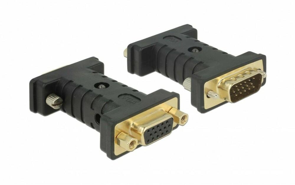 DeLock  DeLOCK 63326 adattatore per inversione del genere dei cavi VGA (D-Sub) VGA (D-Sub) + USB Nero 