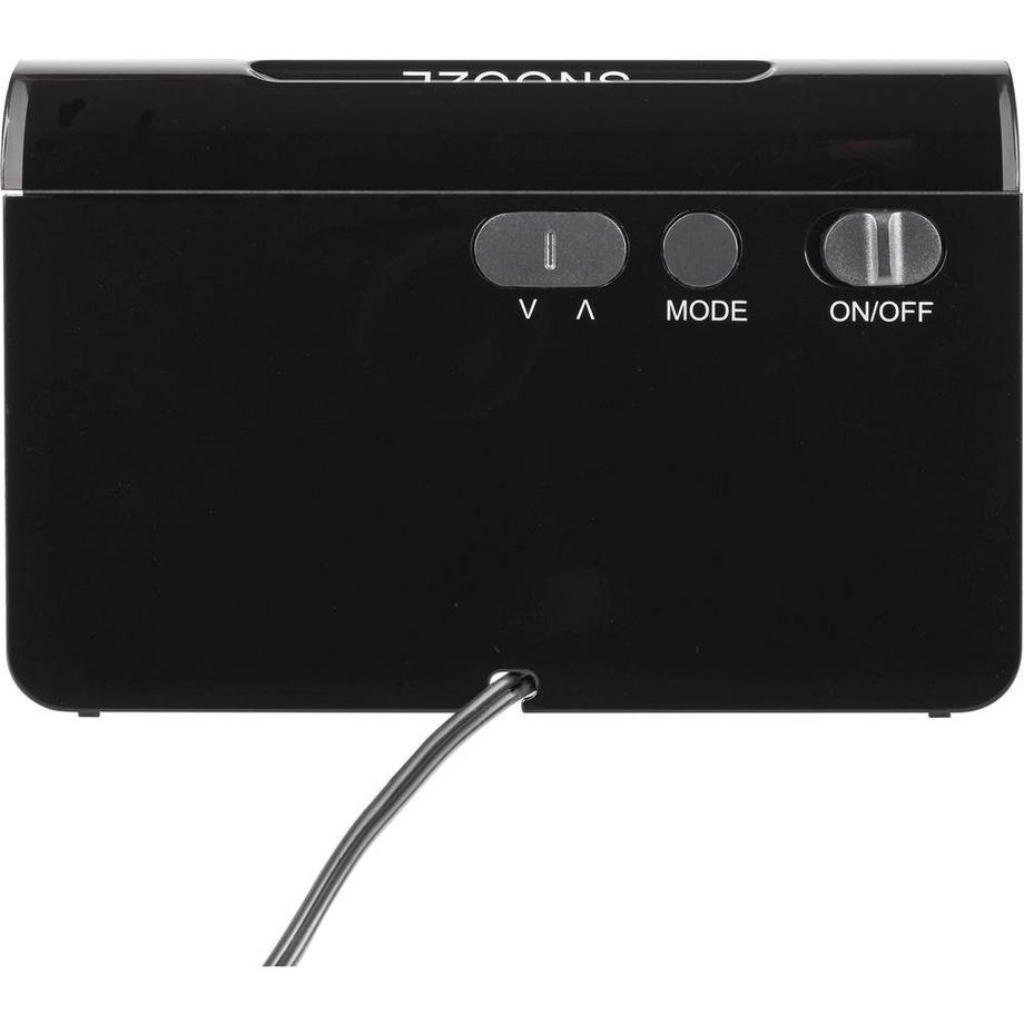 TFA Dostmann Funk Wecker Schwarz Alarmzeiten 1 Großes Display  