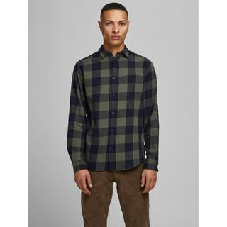 JACK & JONES Camicia Egingham Twill a Quadri  