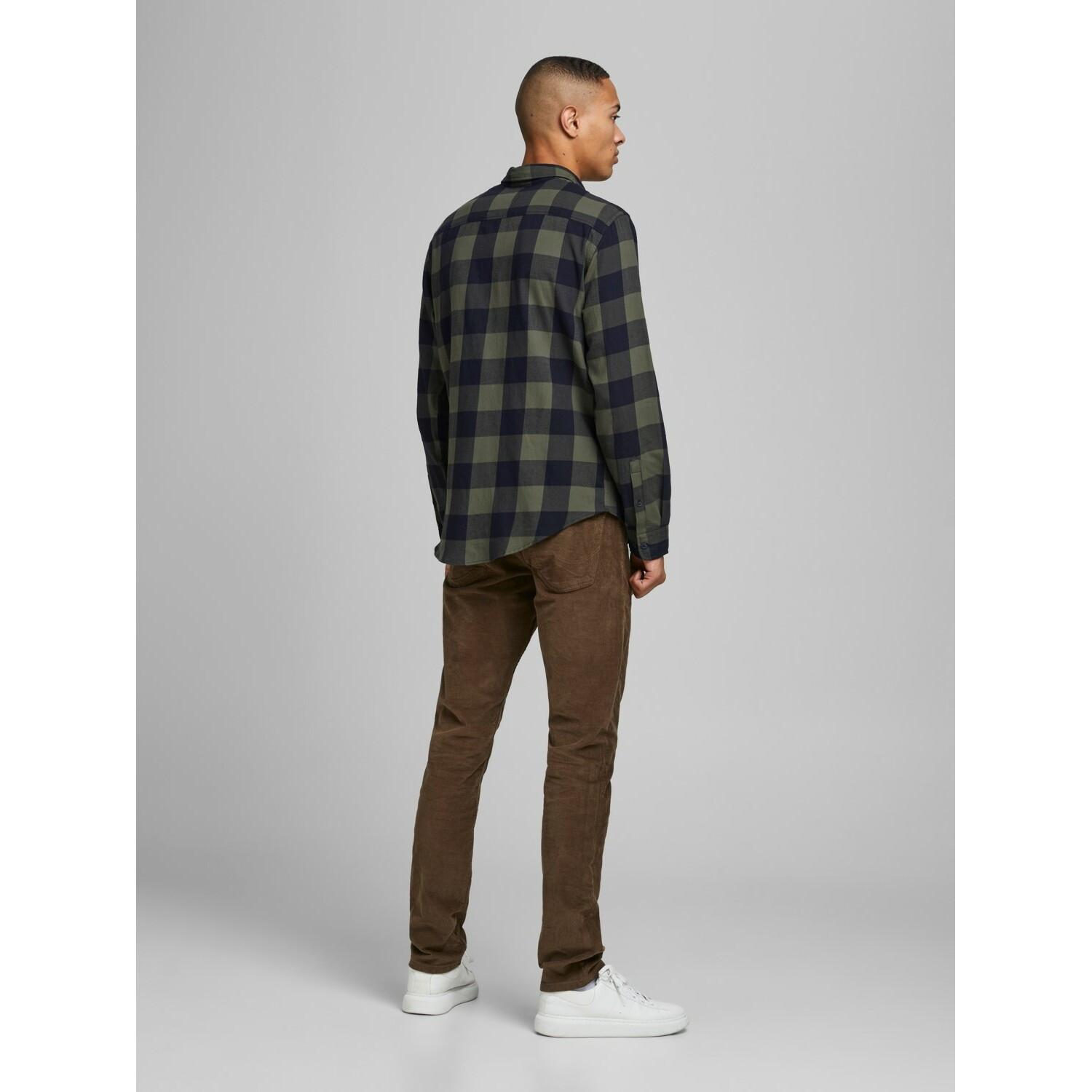 JACK & JONES Camicia Egingham Twill a Quadri  