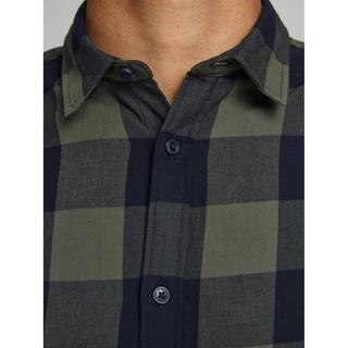 JACK & JONES Camicia Egingham Twill a Quadri  