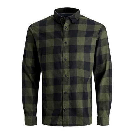 JACK & JONES Camicia Egingham Twill a Quadri  