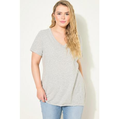 Studio Untold  T-Shirt, Wide Classic Fit, V-Ausschnitt, Halbarm 