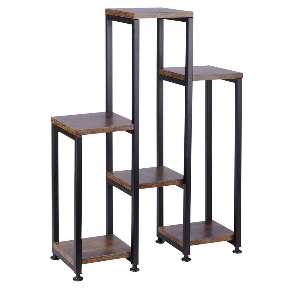 B2X  Metall-Blumenständer mit 6 Ebenen im Industriestil 