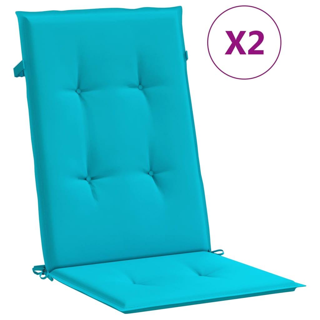 VidaXL Coussin de chaise à dossier haut tissu  