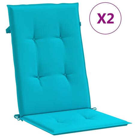 VidaXL Coussin de chaise à dossier haut tissu  