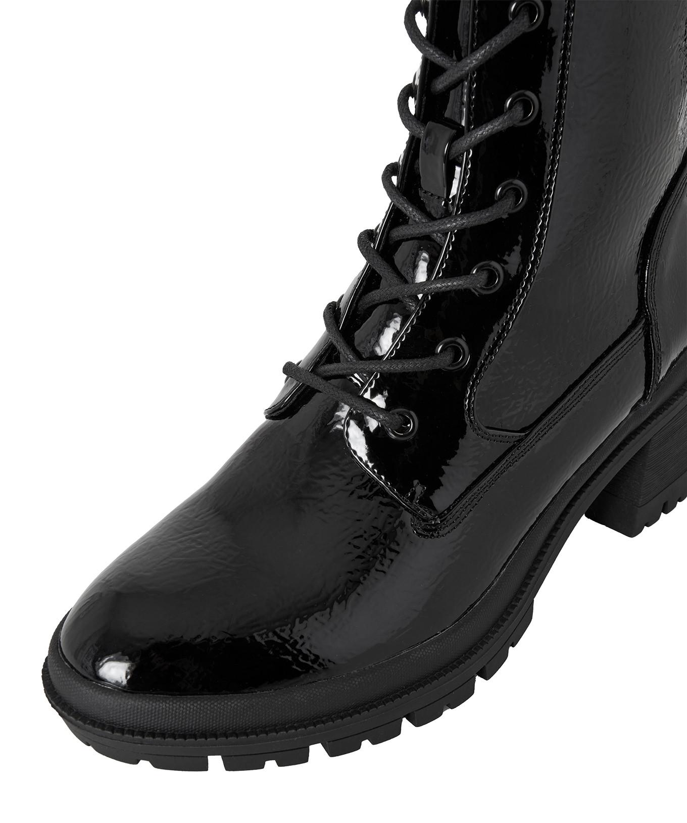 Joe Browns  Klobige Lack-Stiefeletten 