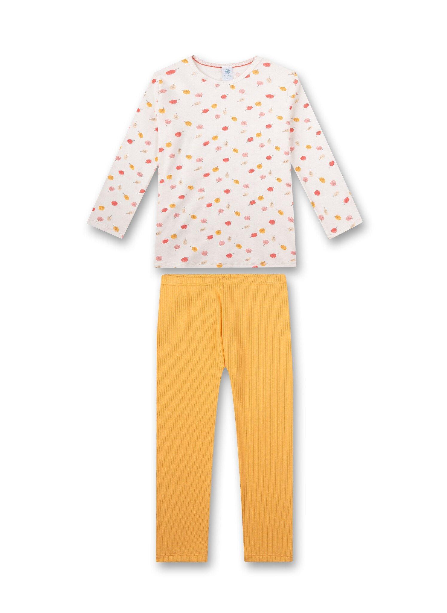 Image of Mädchen Schlafanzug Blätter Mädchen Multicolor 104