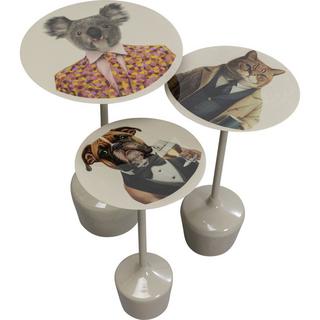 KARE Design Tavolino Business Animal (set di 3)  