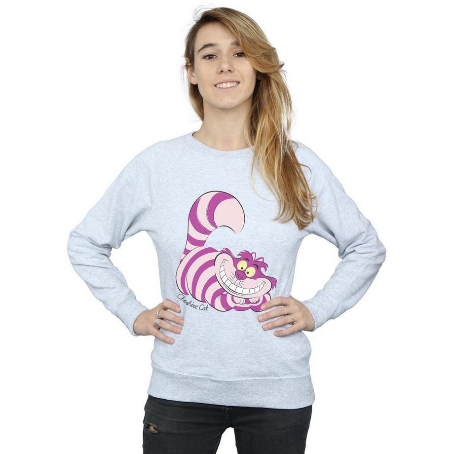 Alice in Wonderland Alice au Pays des Merveilles Cheshire Cat Imprimé Sweatshirt  