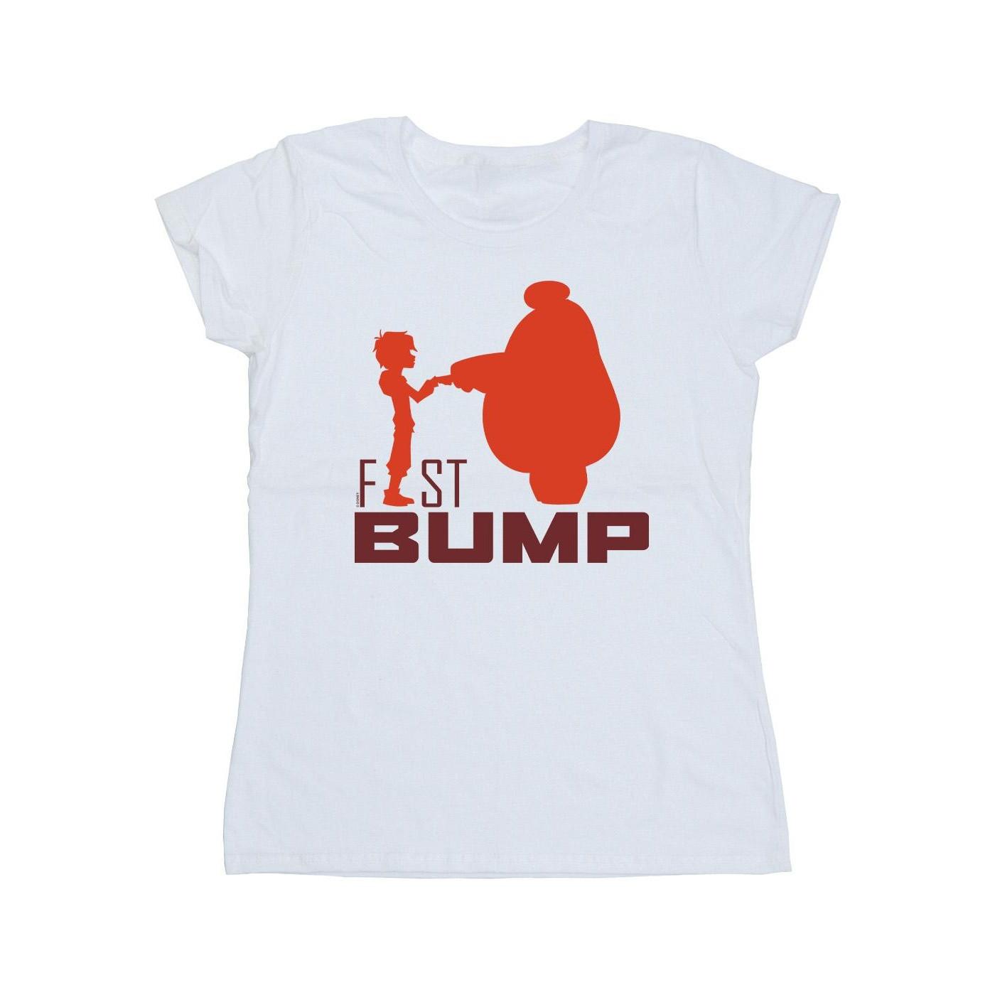 Image of Big Hero 6 Baymax Fist Bump Cutout Tshirt Damen Weiss XXL