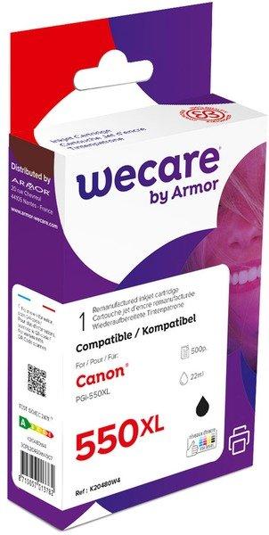 wecare  WECARE Tinte XL rebuilt schwarz PGI-550XLPGBWE zu Canon PIXMA MG5450 22ml 