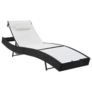 VidaXL Chaise longue rotin synthétique  