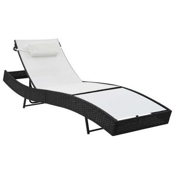 Chaise longue rotin synthétique