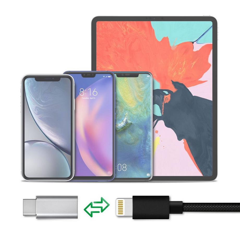 Avizar  Adaptateur Charge/Synchronisation Argent 