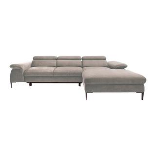 PASCAL MORABITO Ecksofa mit Schlaffunktion - Ecke rechts - Samt - Taupe - SEPINA von Pascal Morabito  