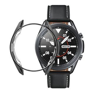 Cover-Discount  Galaxy Watch 3 45mm - Gummi Schutz Case Schwarz 