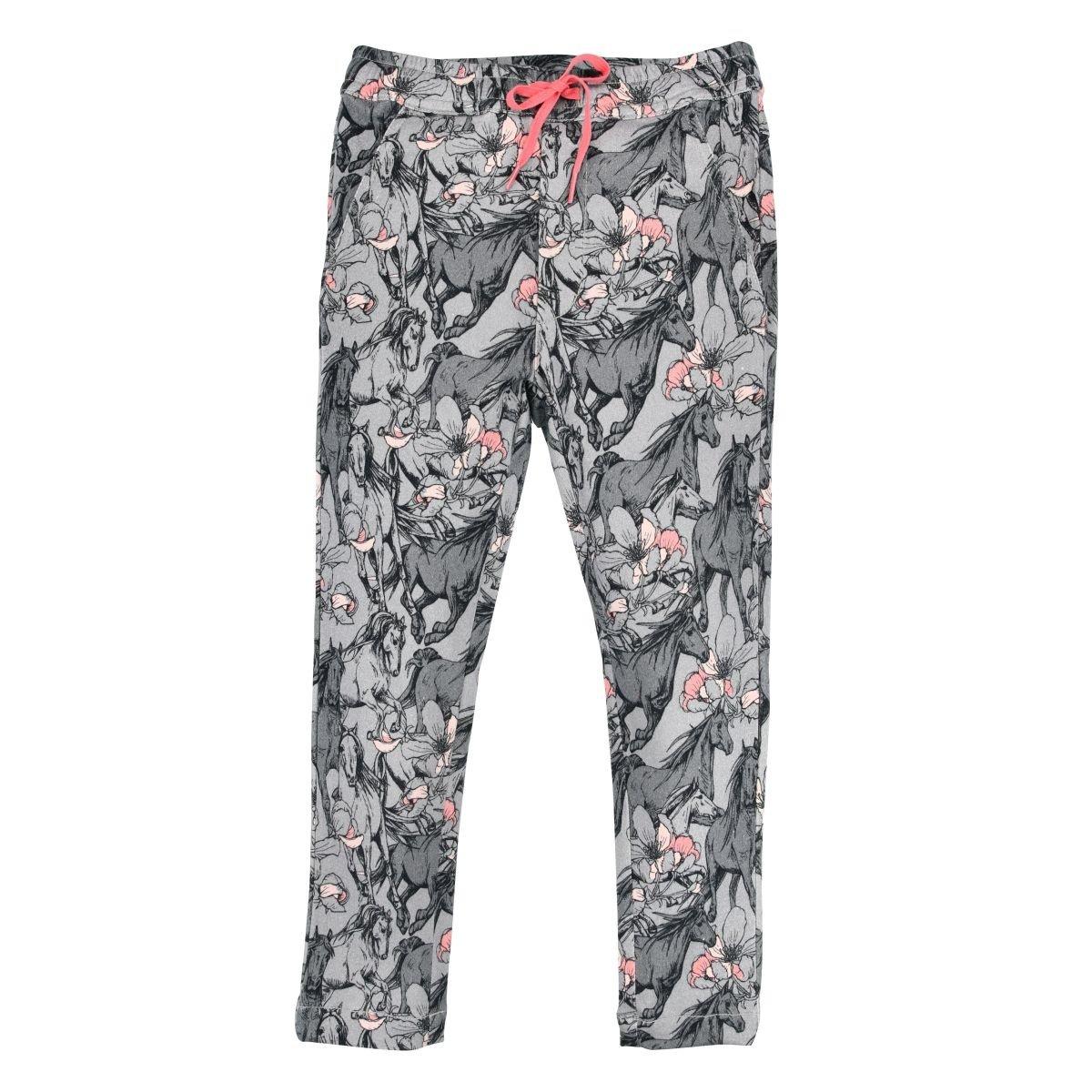 Image of Mädchen Hose Pferde Allover Mädchen Grau 92
