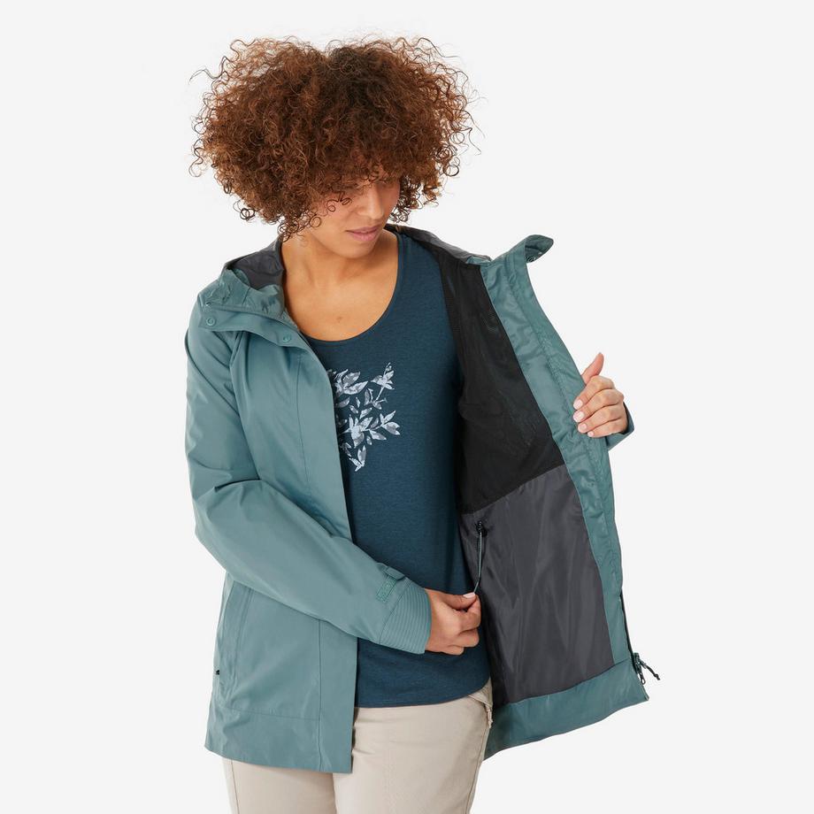 QUECHUA NH500 Wasserdichte Jacke  