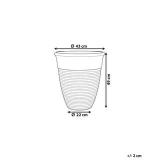 Beliani Vaso per piante piccole en Poliresina Rustico KATALIMA  