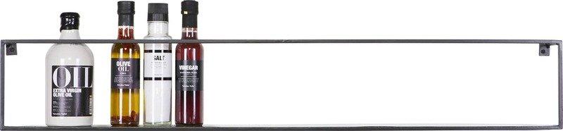 Image of Wandregal Meert Metall Schwarz 100cm Wandregal Meert Metall Schwarz 100cm