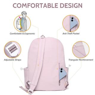 Only-bags.store Rucksack Schule Teenager, Schulranzen, Daypack mit Laptopfach, wasserabweisende Schultasche  