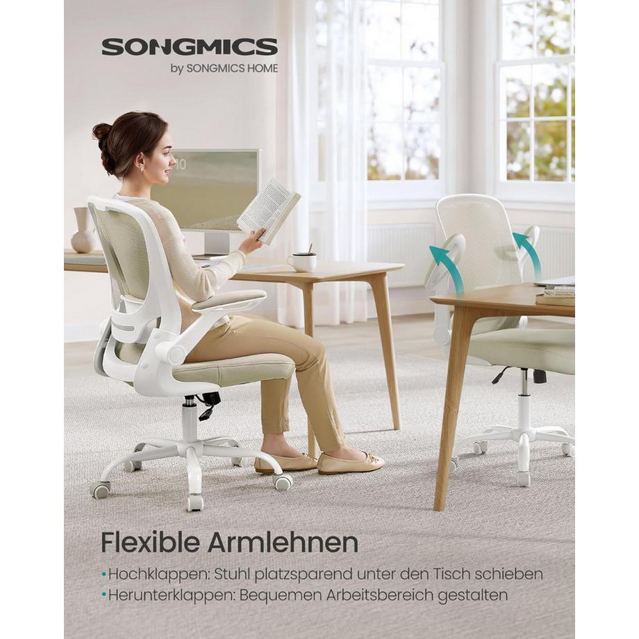 Songmics Chaise de bureau pivotante Réglable en hauteur  