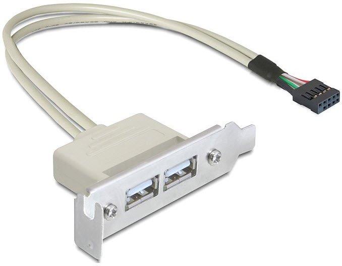 Image of 0.5m Slotblech USB 2.0 USB Kabel 0,5 m USB A Weiß