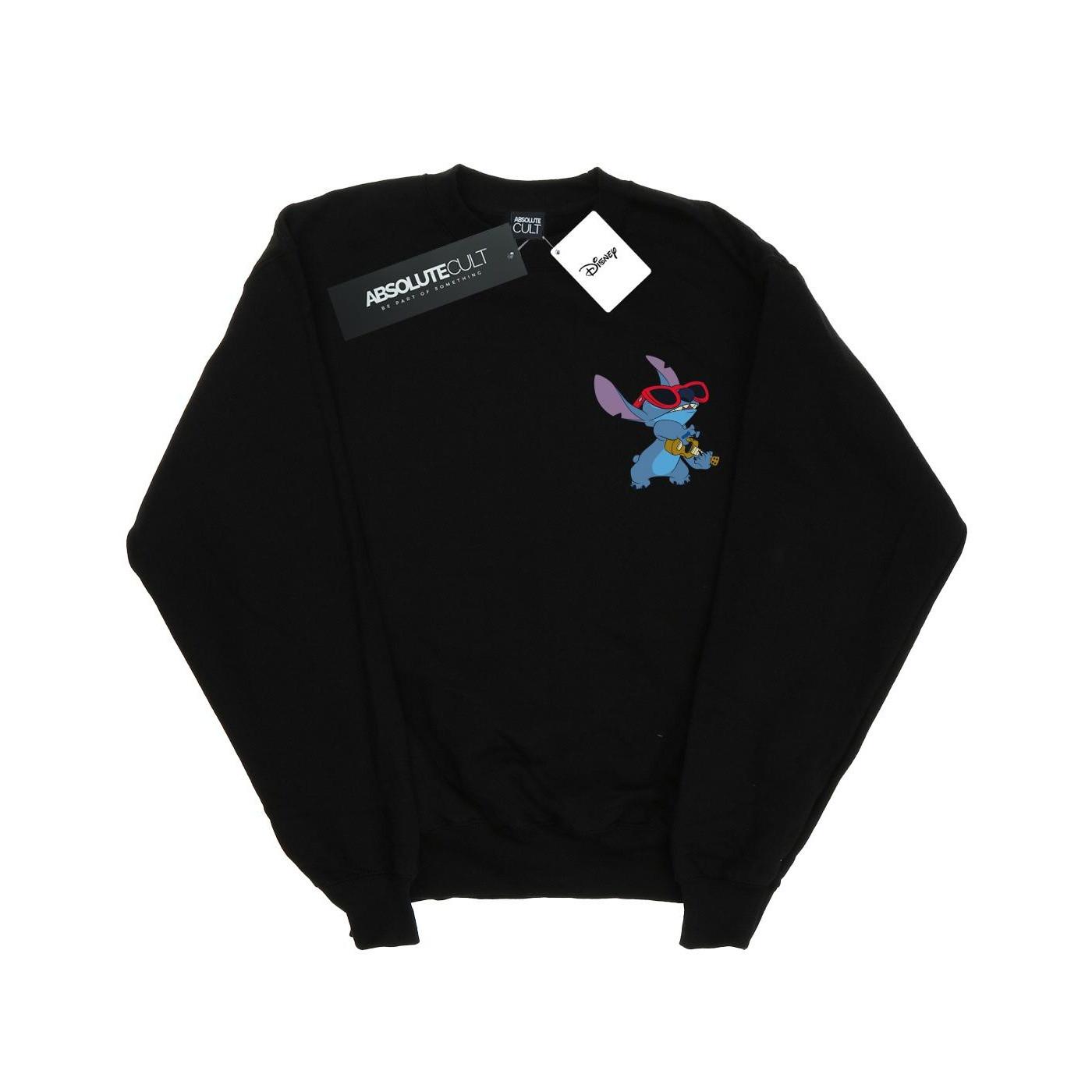 Image of Lilo And Stitch Guitar Sweatshirt Unisex Schwarz 104
