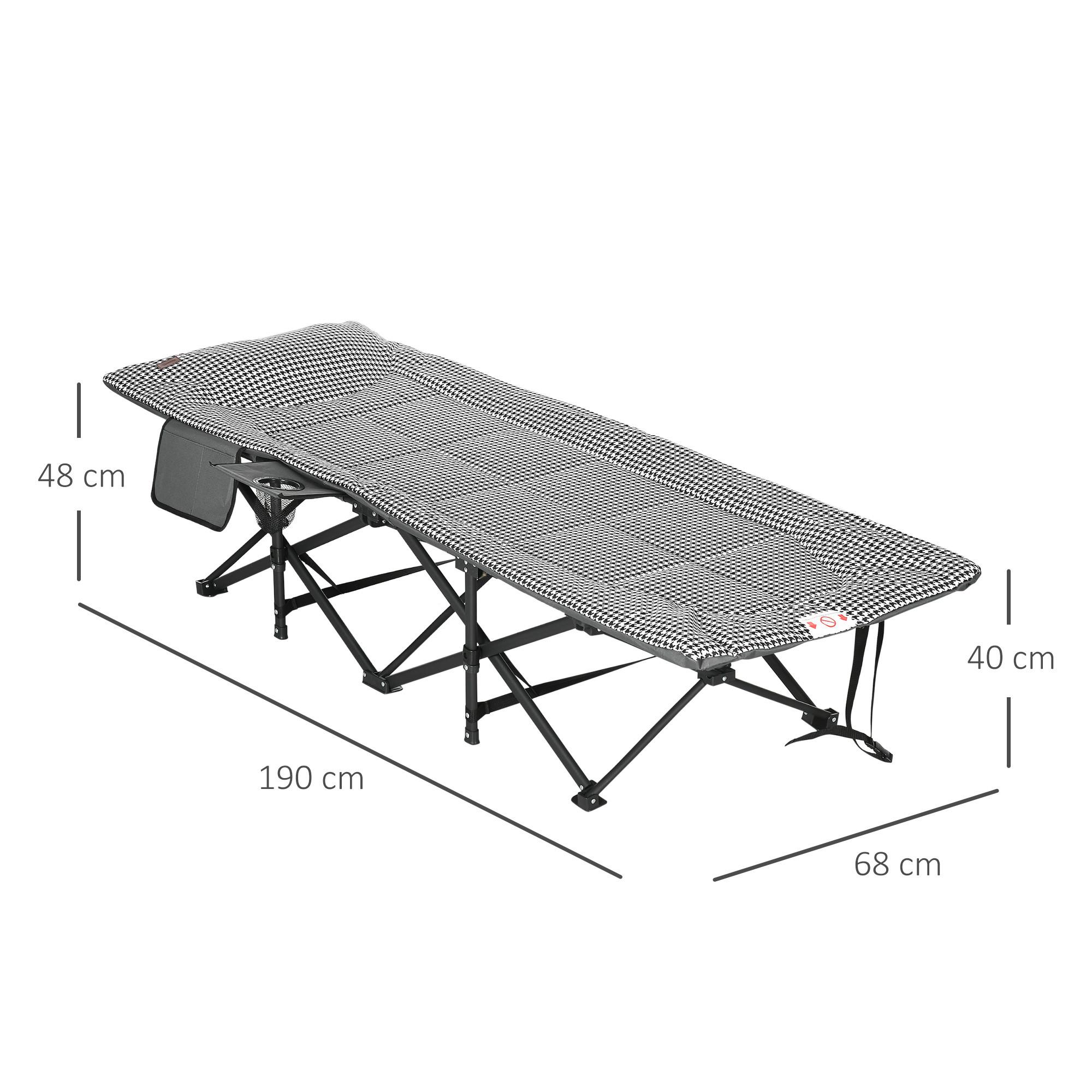 Outsunny  Chaise longue de camping 