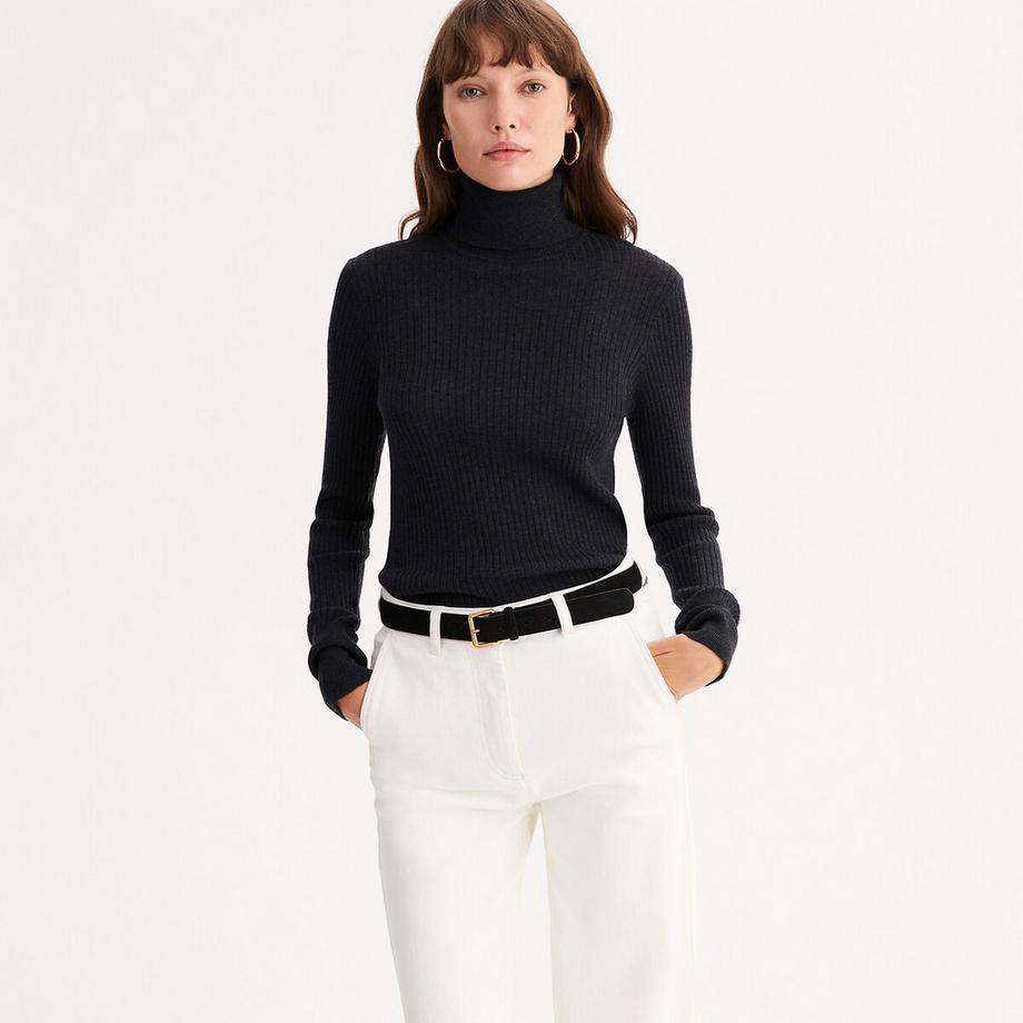 La Redoute Collections Pullover Dolcevita a Costine  