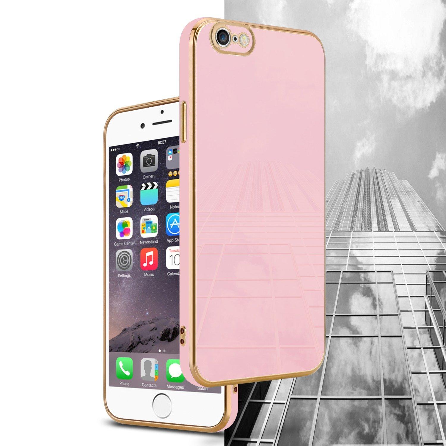 Cadorabo  Housse compatible avec Apple iPhone 6 / 6S - Coque de protection en silicone TPU flexible et avec protection pour appareil photo 