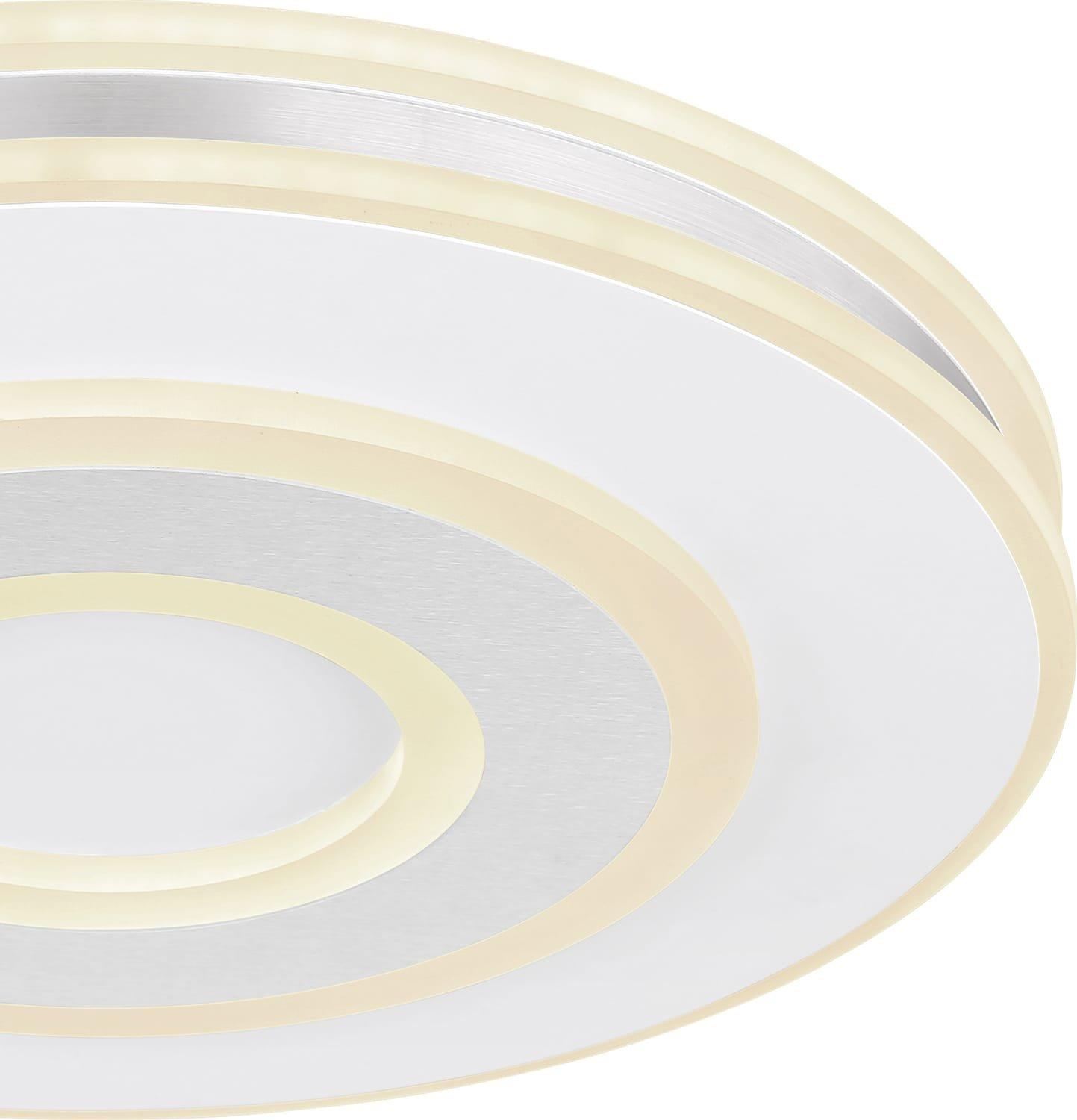 mutoni Plafonnier Maru métal blanc LED 42x42x7  