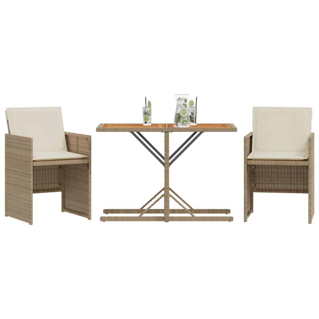 VidaXL Bistro set poly-rattan  