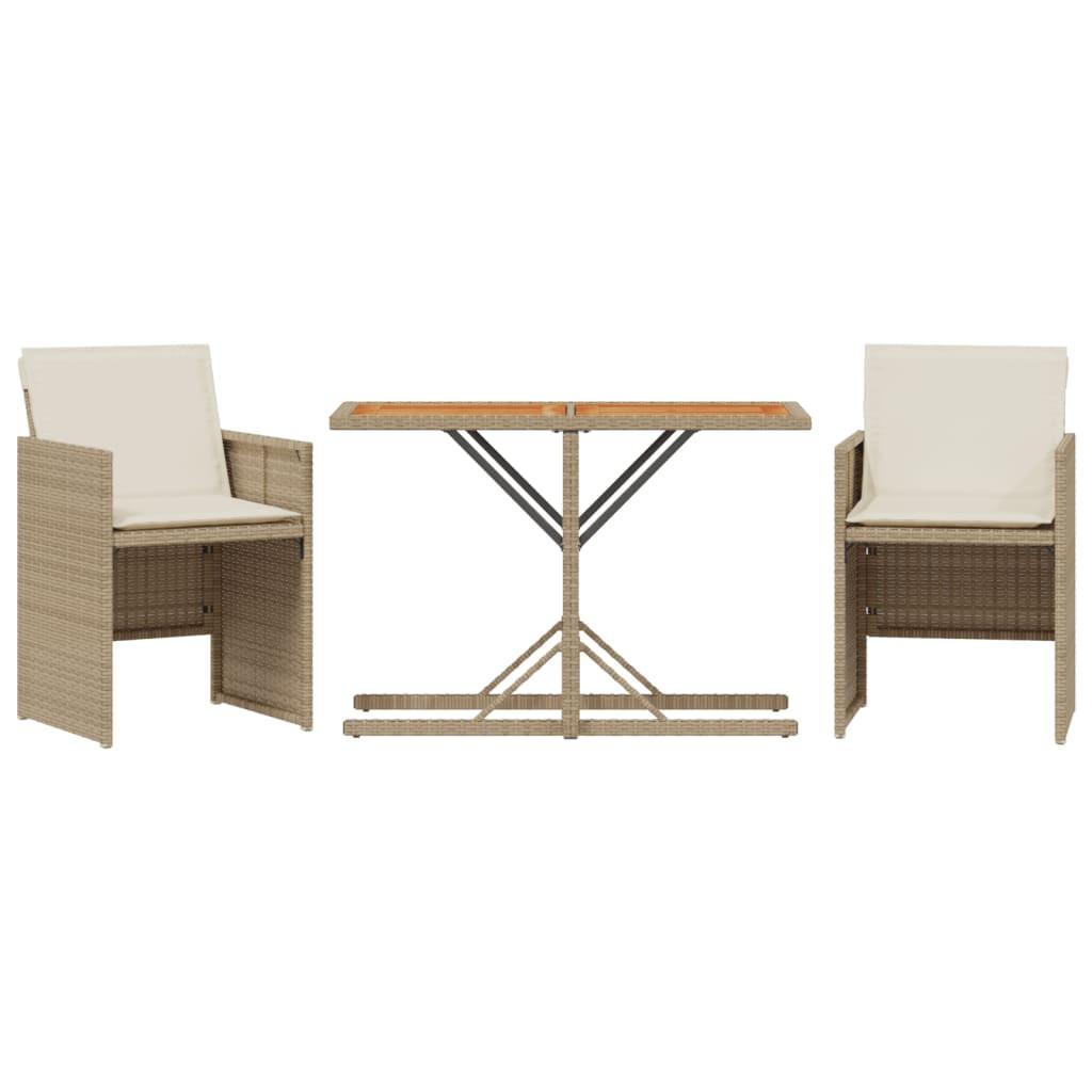 VidaXL Bistro set poly-rattan  