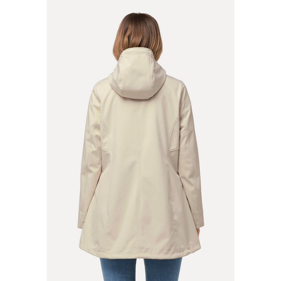 Ulla Popken HYPRAR Veste Softshell Déperlante avec Doublure Polaire et Capuche  