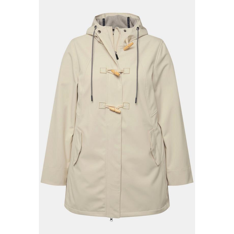 Ulla Popken HYPRAR Veste Softshell Déperlante avec Doublure Polaire et Capuche  