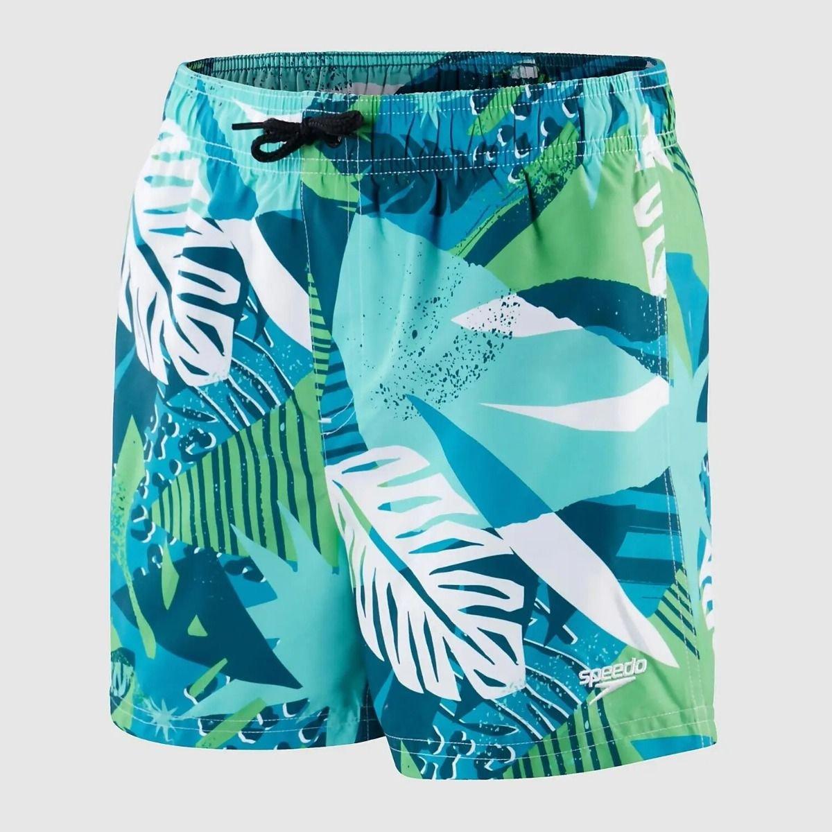 Image of Printed 13" Watershort-xl Jungen Grün XL