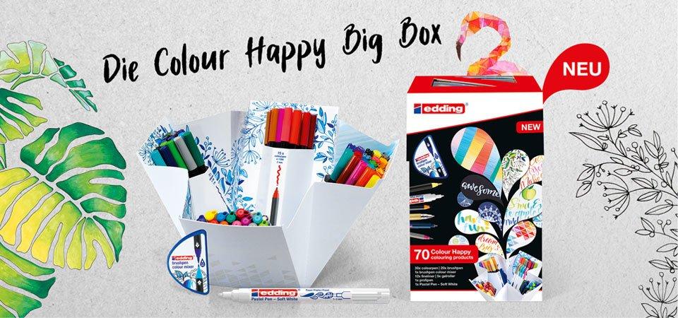 Edding EDDING Brushpen 1340 Color Happy Box, 69 Stück  
